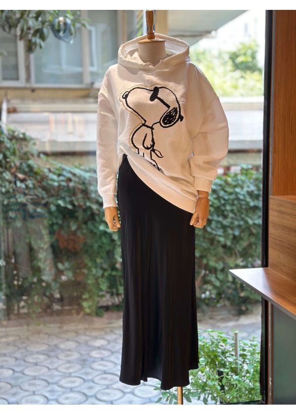 SİYAH SATEN ETEK 